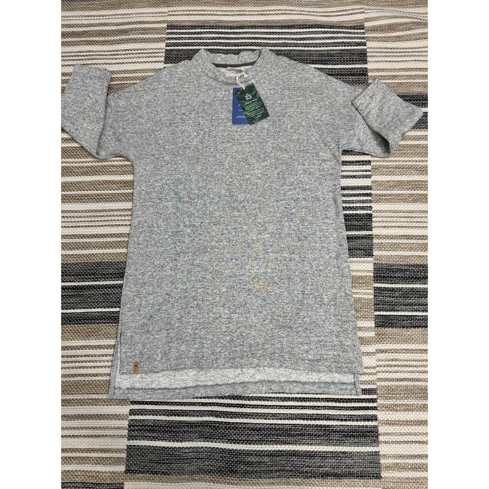 Tentree Carmanah Sweater Women's Medium Gray Hemp‎ Organic Cotton Crewneck Tunic